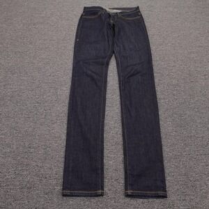 Imogene And Willie Lucy Jeans Womens 24R Blue Raw Low Rise Skinny 24x32 USA